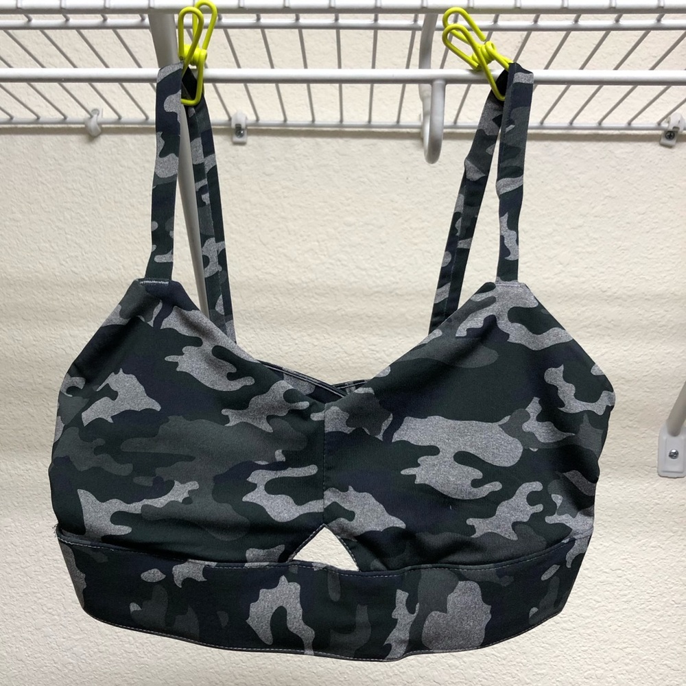 Camo sports bra